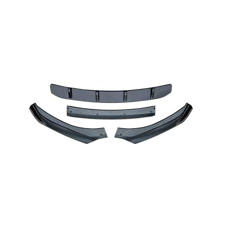 Fit for Hyundai for Elantra 2017-2018 Black Painted Front Bumper Lip Chin Spoiler 4X