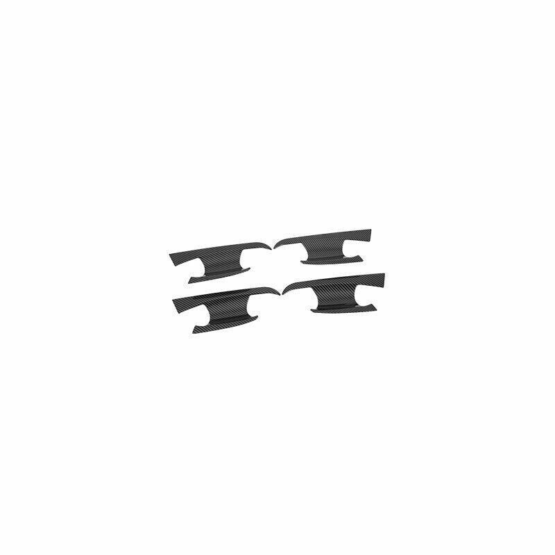 for Audi A3 22-24 ABS Carbon Fiber Exterior Side Door Bowl Molding Cover Trim 4P