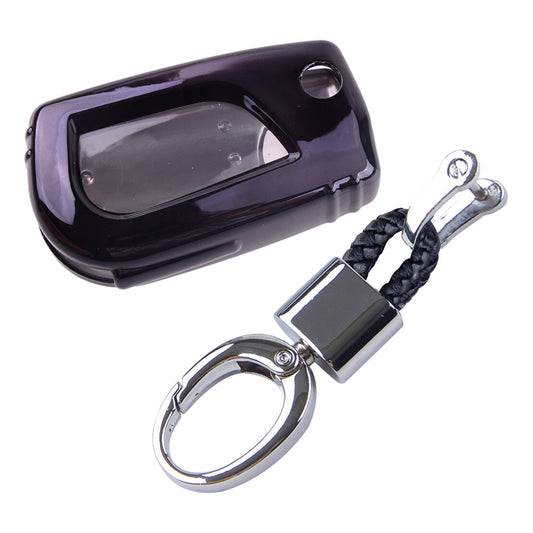 Key Cover Fob Case Holder Shell & Chain Fit for RAV4 for Camry C-HR for Corolla v