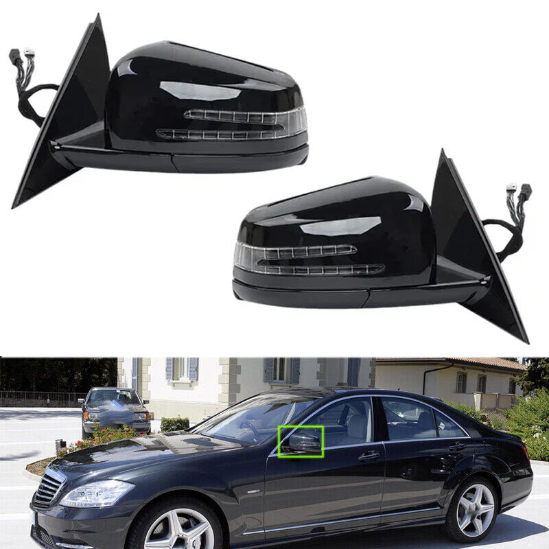 1 Pair Side Power Rear View Mirror for Mercedes-Benz W221 S-Class S300 S350