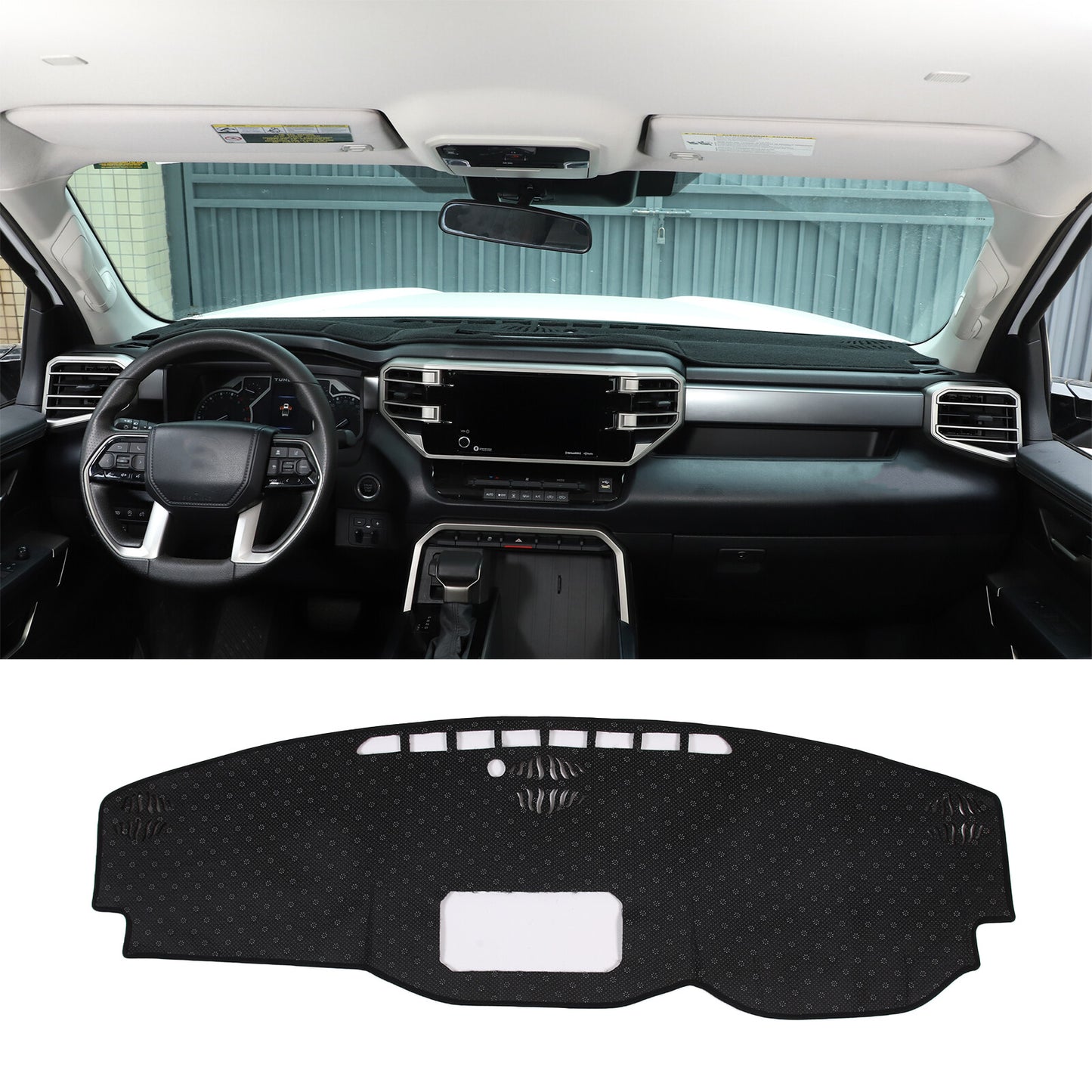 Dash Mat Cover, Black, for 2022-2024 Tundra Black. n