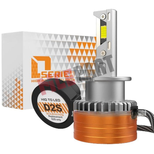 2PCS superbright D2S 40W LED lens bulb with decoded integrated headlights