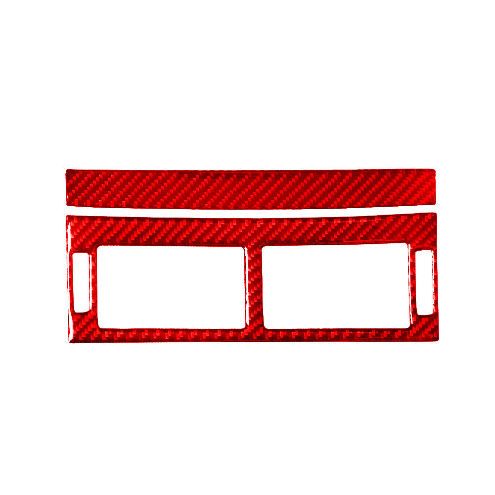 GPS Navigation Screen Panel Frame Cover Trim for Camaro 16-18 Red v
