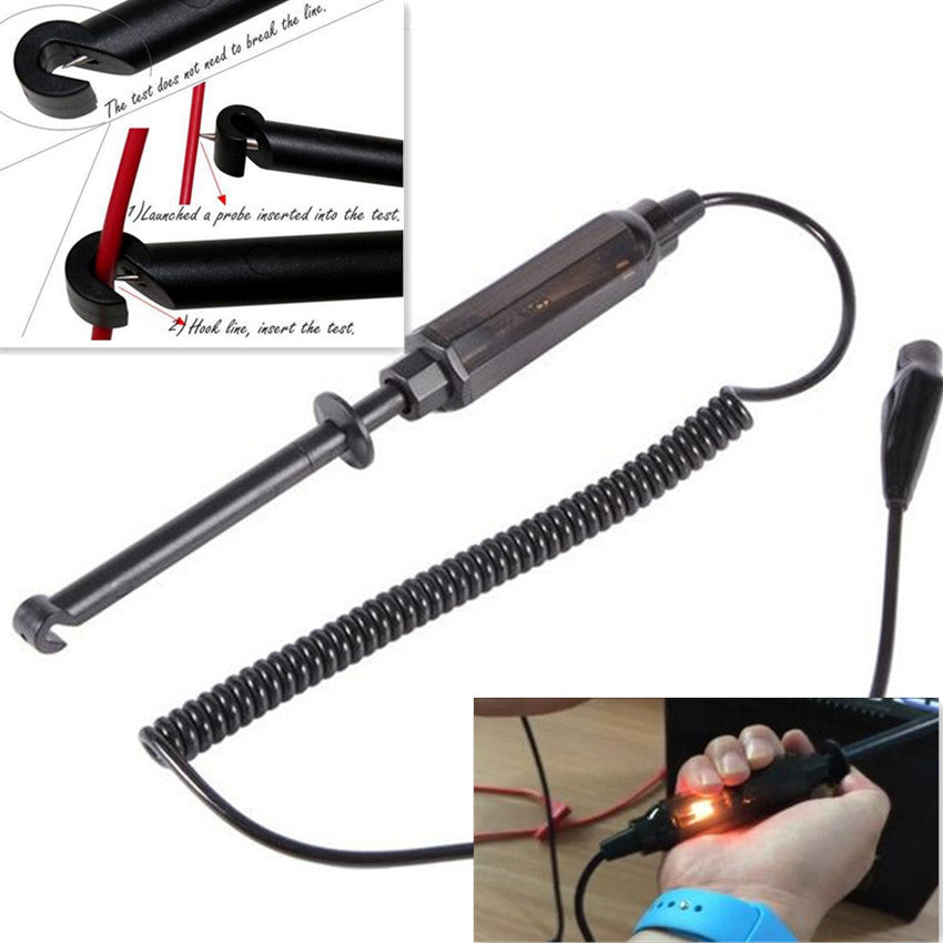 Car Professional Circuit Pen Tester Test Pencil Light Indicator Hook Probe Tool