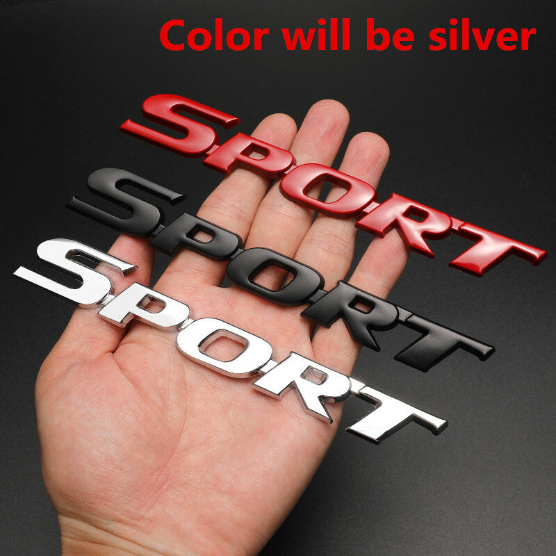 Car Sticker 3D Metal SPORT Racing Logo Decal Car-styling Emblem Decor Accessorie