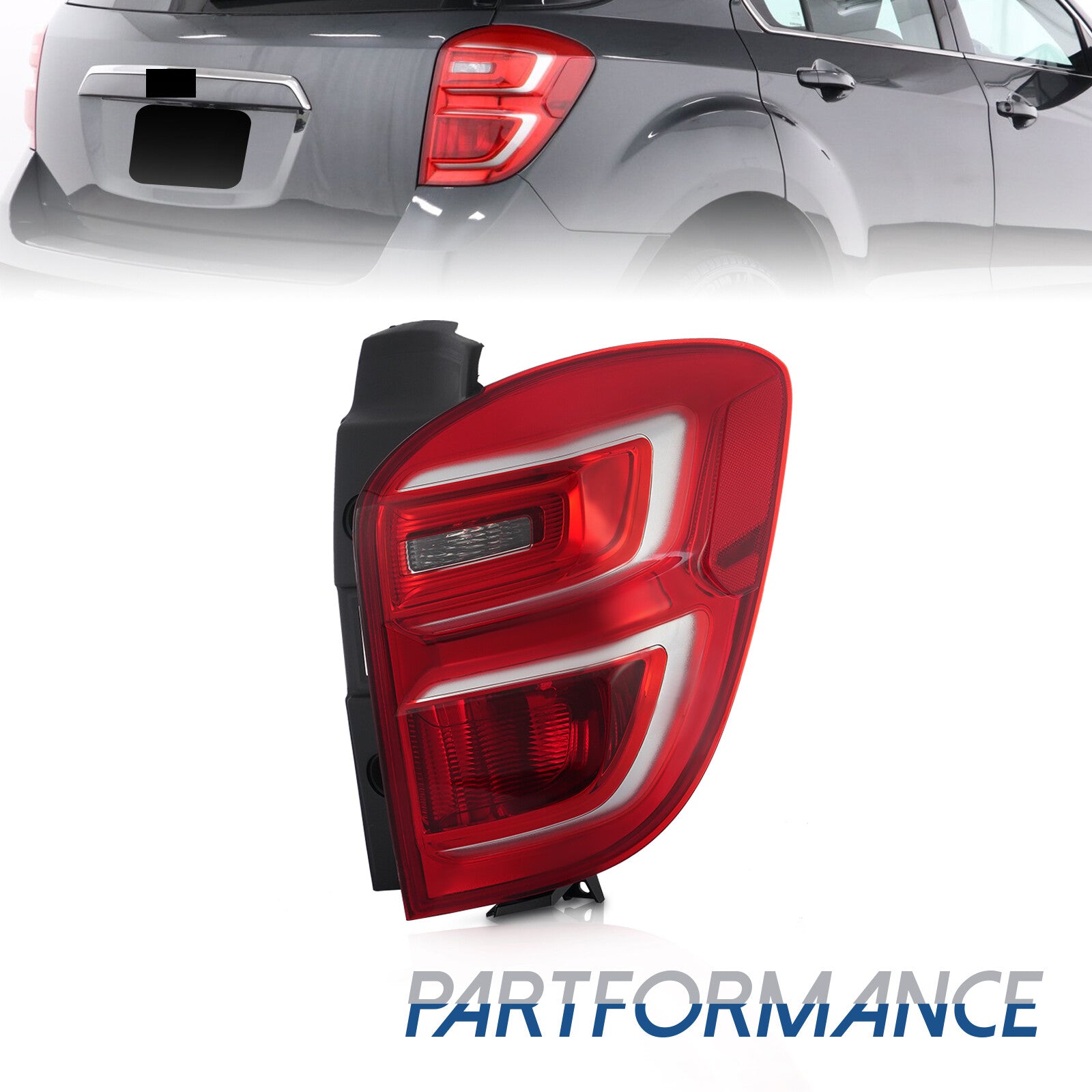 Suitable for 2016-2017 for Chevrolet Equinox halogen taillights with right-hand passenger side bulb.