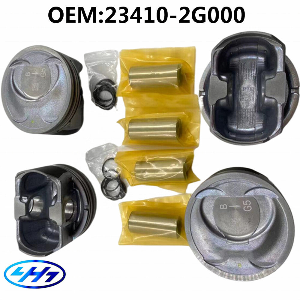 G4KD 2.0L Engine STD Piston  Ring Kit for Hyundai for Kia New Pistons 23410-2G000