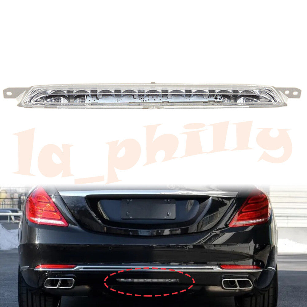 for Mercedes for Benz S Class W222 S500 2014-17 Tail Rear Diffuser Bumper Fog Light