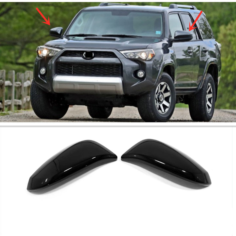 for Toyota 4Runner 2014-22 Glossy Black Side Door Mirror Rearview Trim Cover Cap