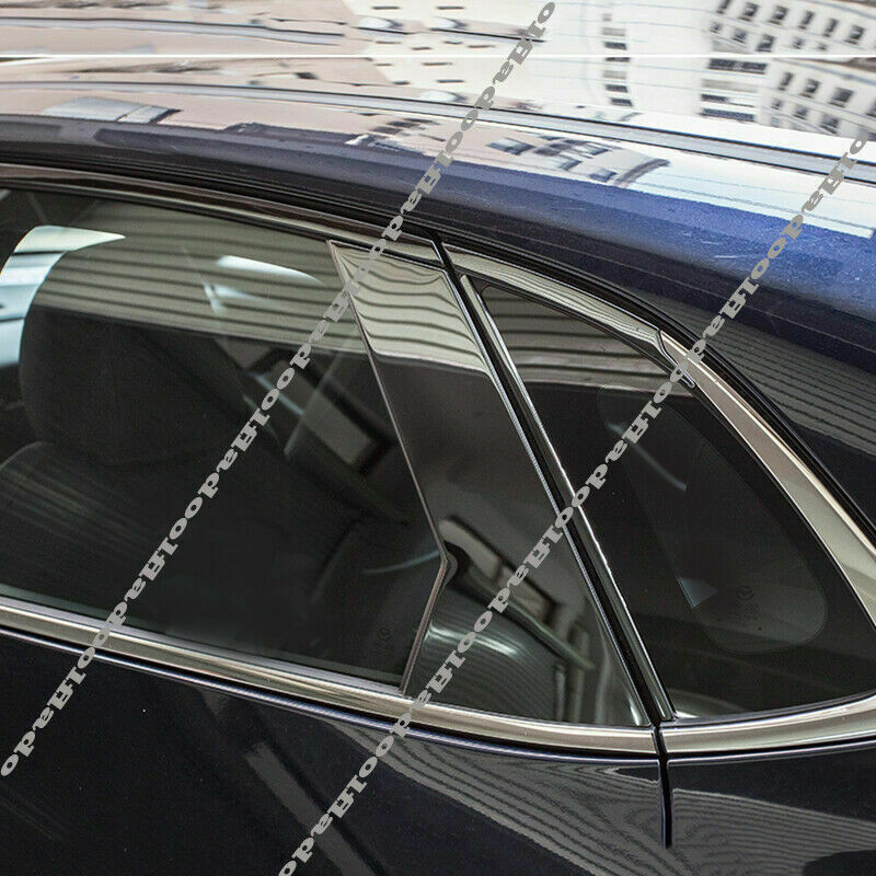 Glossy Black Pillar Post Trim for Mazda CX-30 2020-2022 Door Cover Window Mirror
