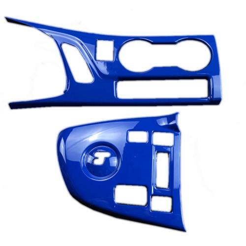 Blue ABS Gear Box Shift Cup Holder Panel Cover 2X for Toyota for Corolla 2014-2018