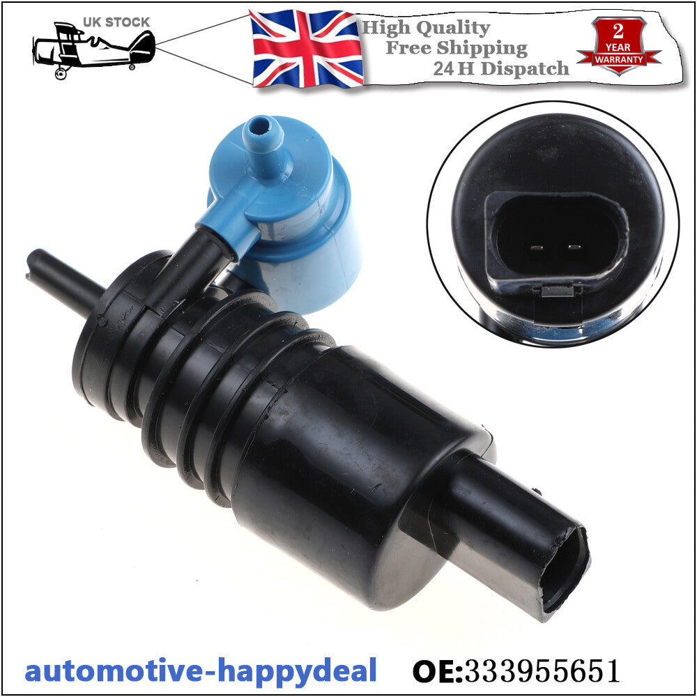 WINDSCREEN WASHER PUMP TWIN OUTLET for VW for BORA CADDY for GOLF MK4 MK5 LUPO MULTIVAN