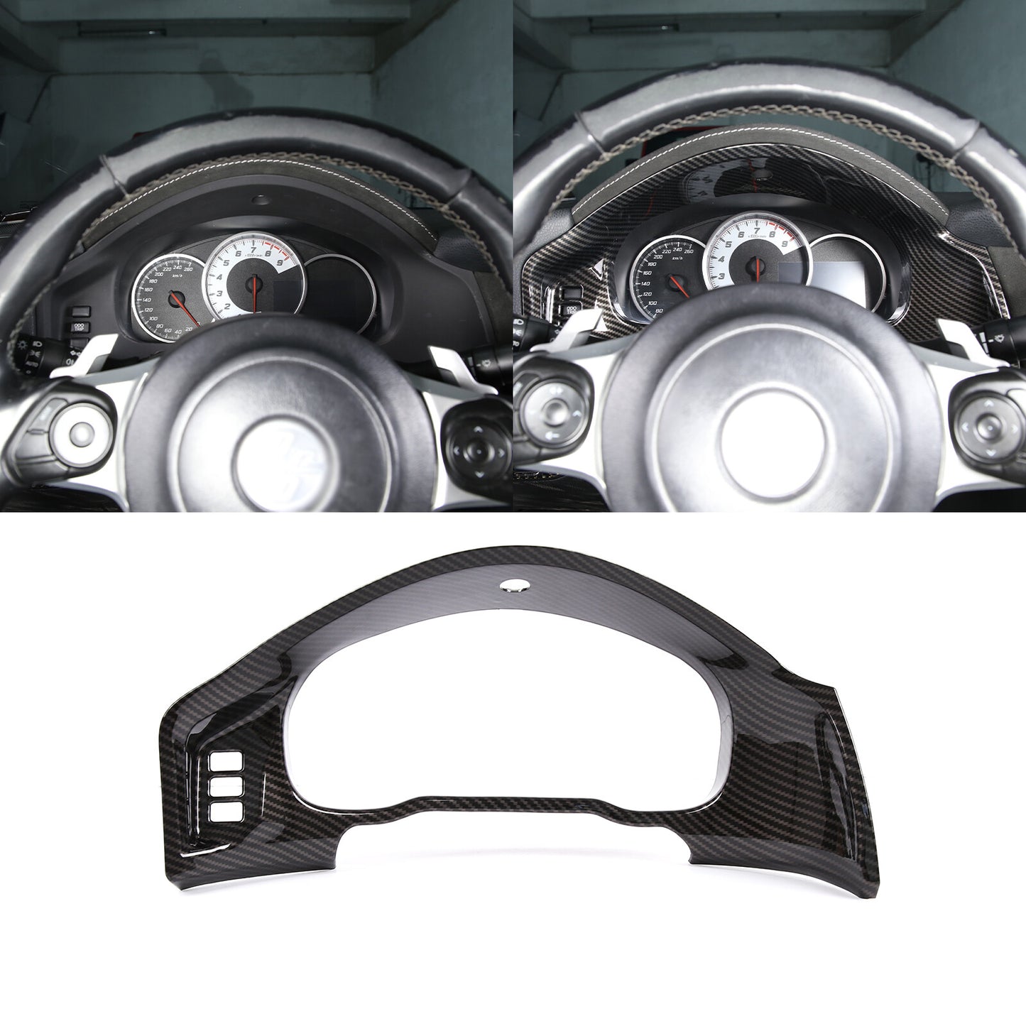 2-Piece Matte Black Exterior Mirror Trim Protectors for Tacoma 2015-2022- v