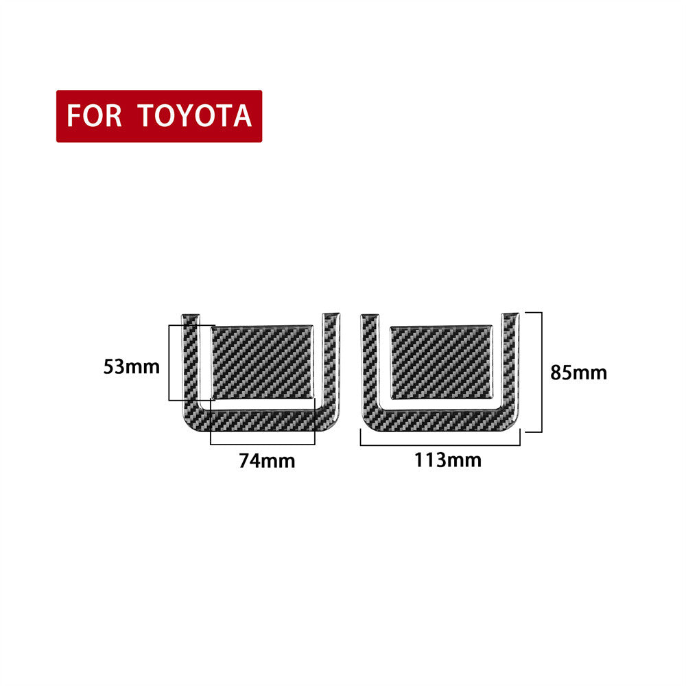 Carbon Fiber Headlight Eyebrow Cover Trim Sticker for Corolla 2007-2013 v