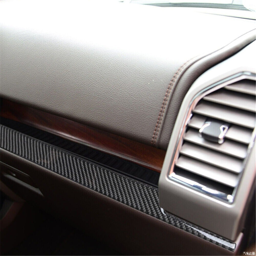 Carbon Fiber Interior Dashboard Strip Panel Trim Cover for 15-17 New n