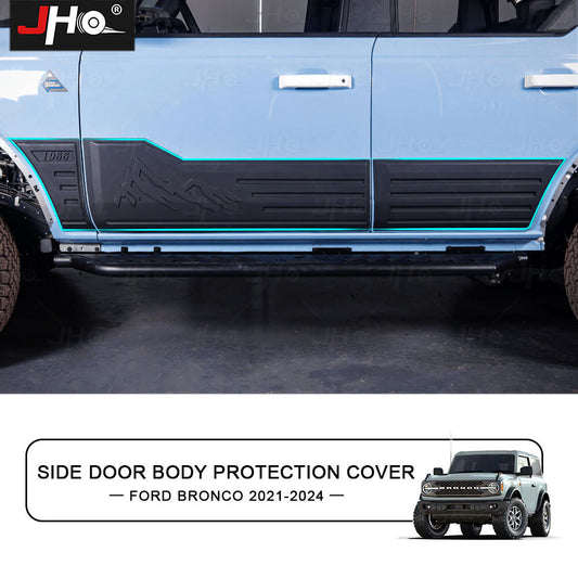 Door Body Side Fender Cover Trim Body Guard Molding Cover for Ford Bronco 2021+