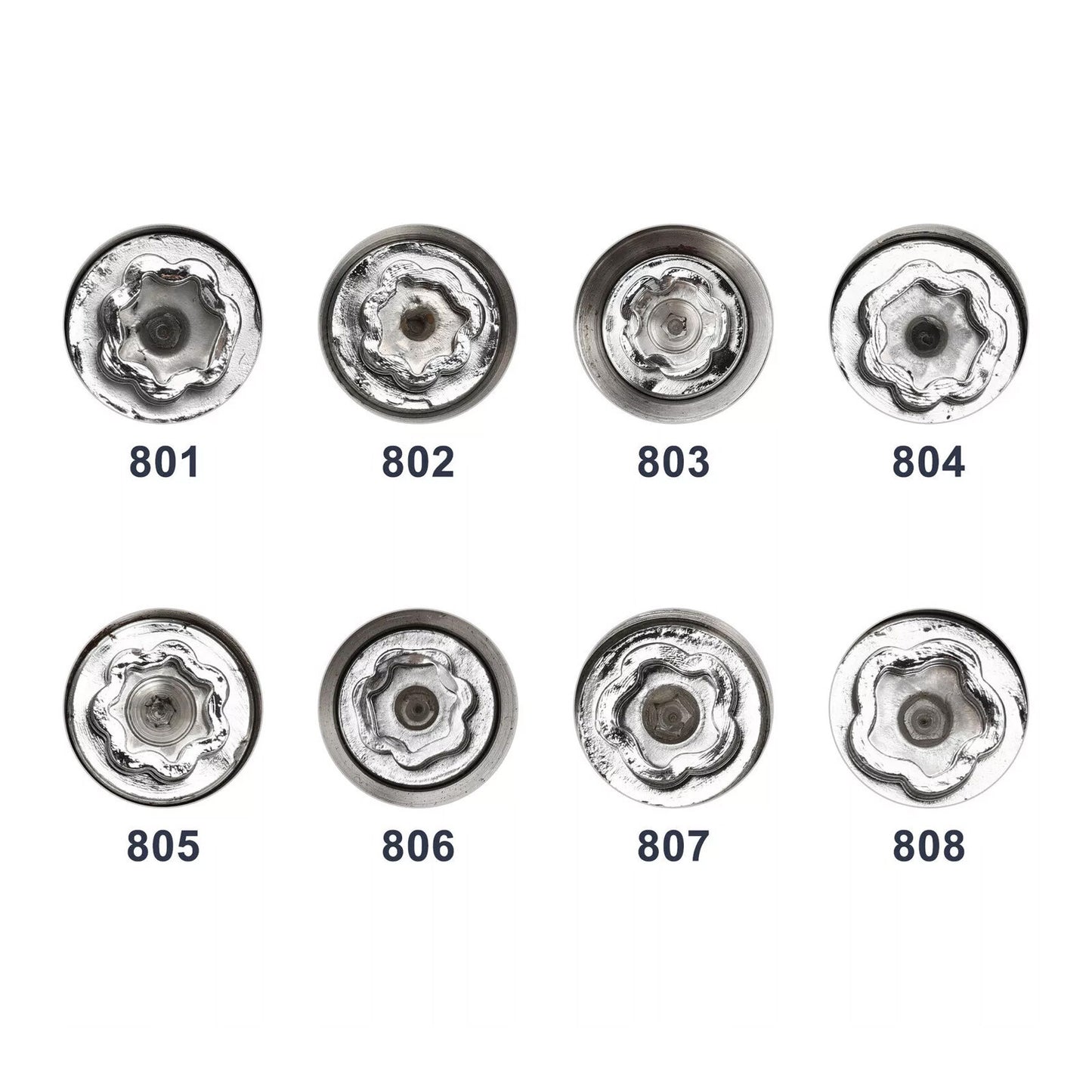 1-piece wheel lock lug anti-theft screw and nut removal key socket suitable for Jeep 801-808 Q