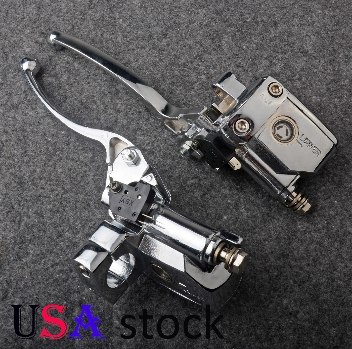 US 1 Chrome Brake Master Cylinder Clutch Levers for Honda VTX 1800 2002-2008 Q