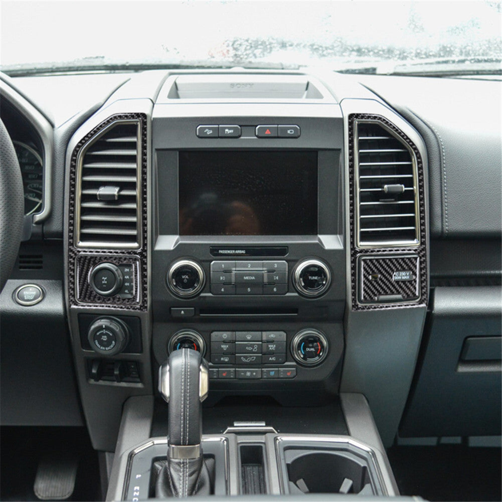 Suitable for Sienna 2021-2023 carbon fiber steering wheel button frame cover decoration- v