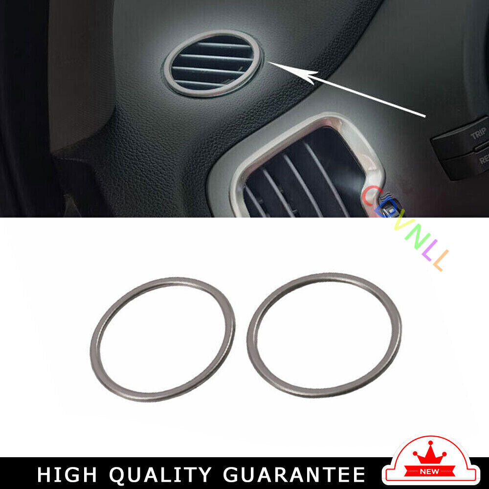 Instrument LR Air Outlet Vent Trim for Kia Sportage R 2011-2016 Silver Steel