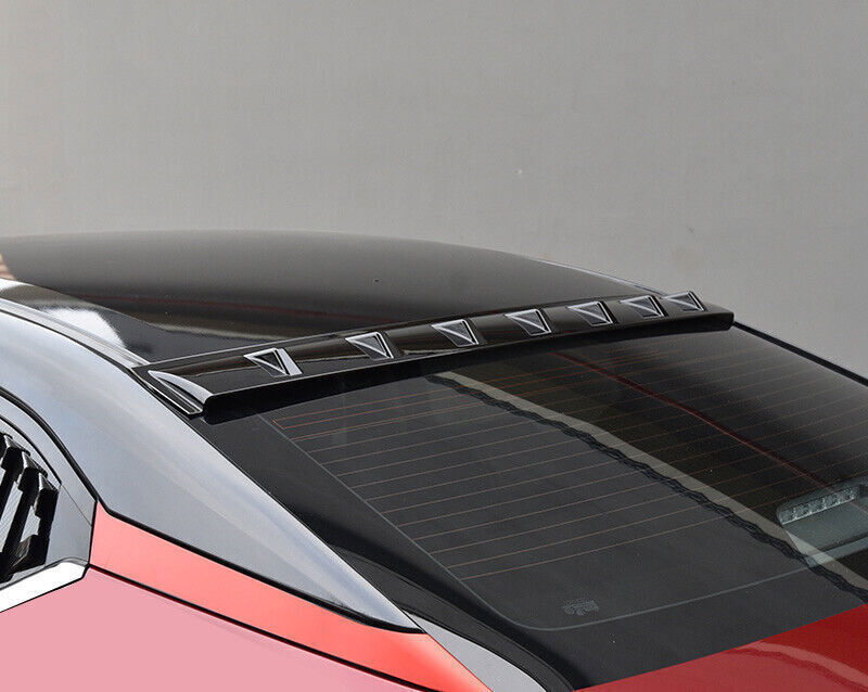 ABS Bright Black Roof Trunk Spoiler Wing Flap Trim 1P for Nissan Sentra 20-2023