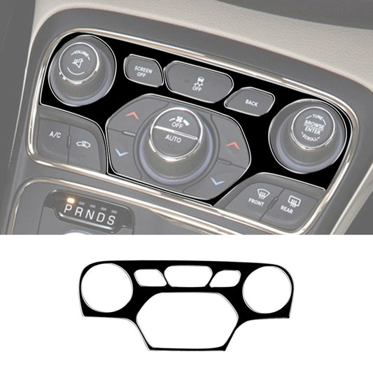Gloss Black Gear Shift Knob Control Panel Cover Trim for Chrysler 200 2015-2017