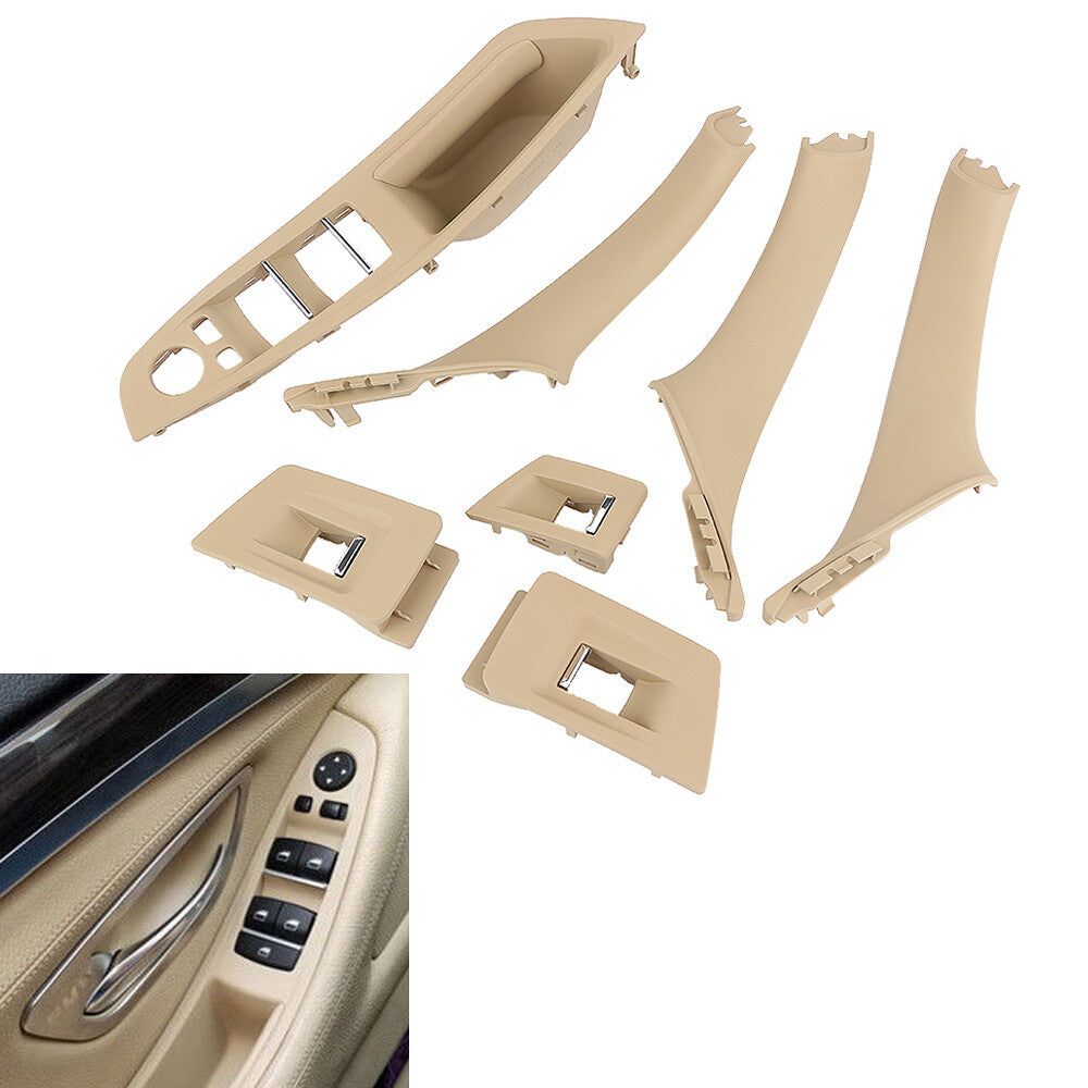 Suitable for BMW F10 and F18 car interior window lift switch armrest panel door handle decoration LHD
