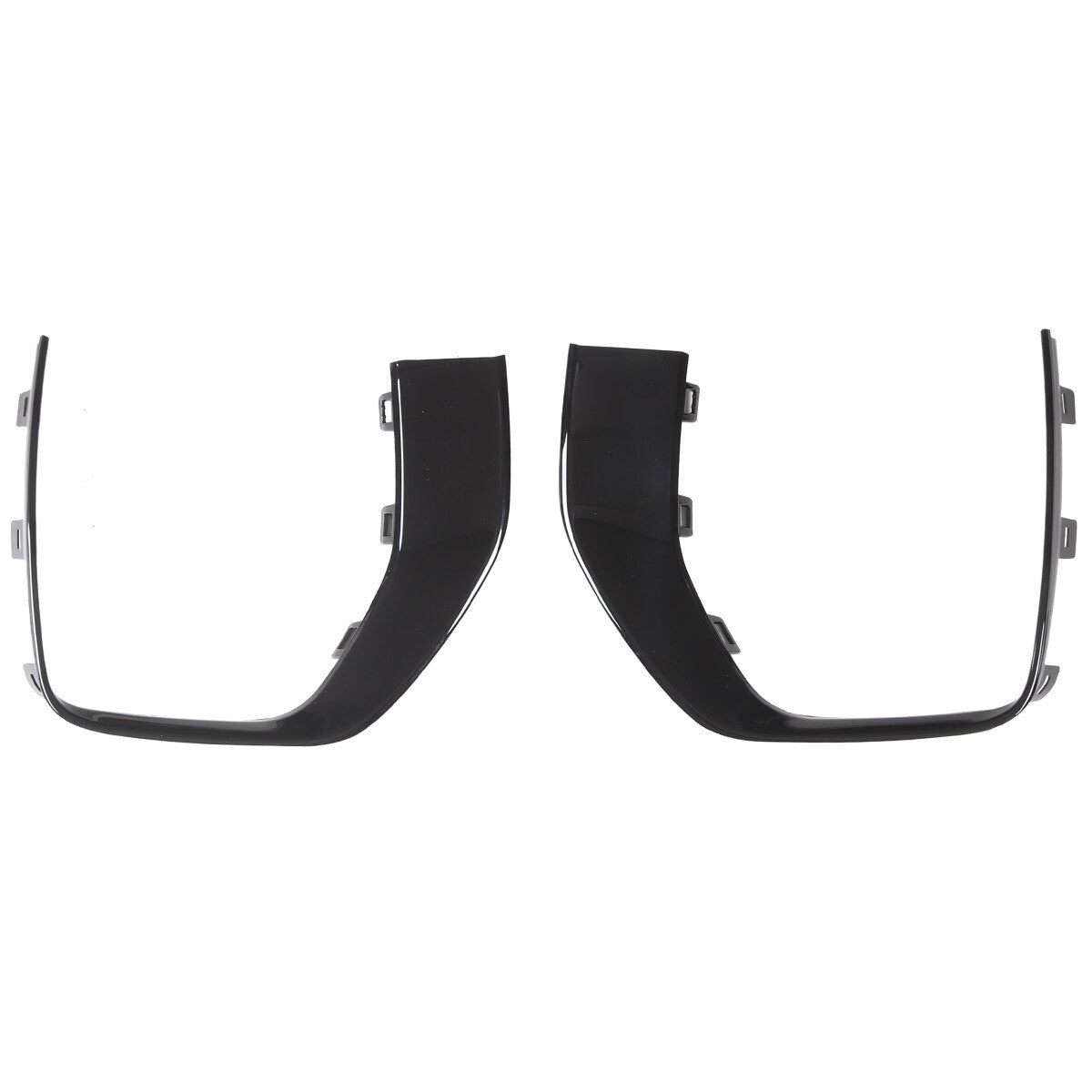 Pair Front Side Outer Grille Black Bezel Trim Fit for Range Rover Evoque 2016-17