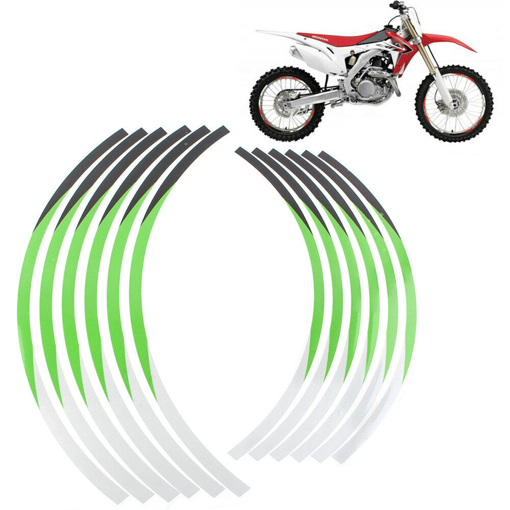 for Honda RALLY CRF 300L/ CRF 250L/ RALLY Green 21 18 Rim Wheel Decals