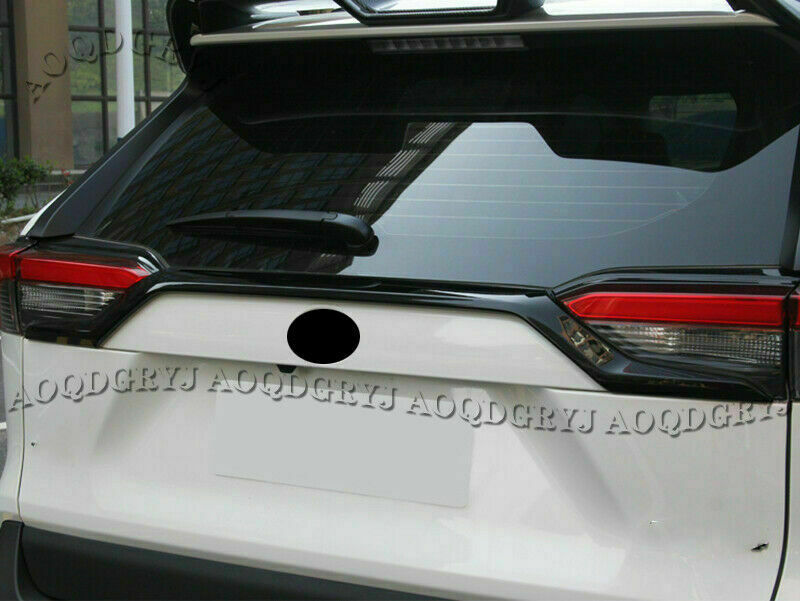 Glossy Black Rear Trunk Tailgate Moulding Trim Strip for TOYOTA RAV4 2019-2022