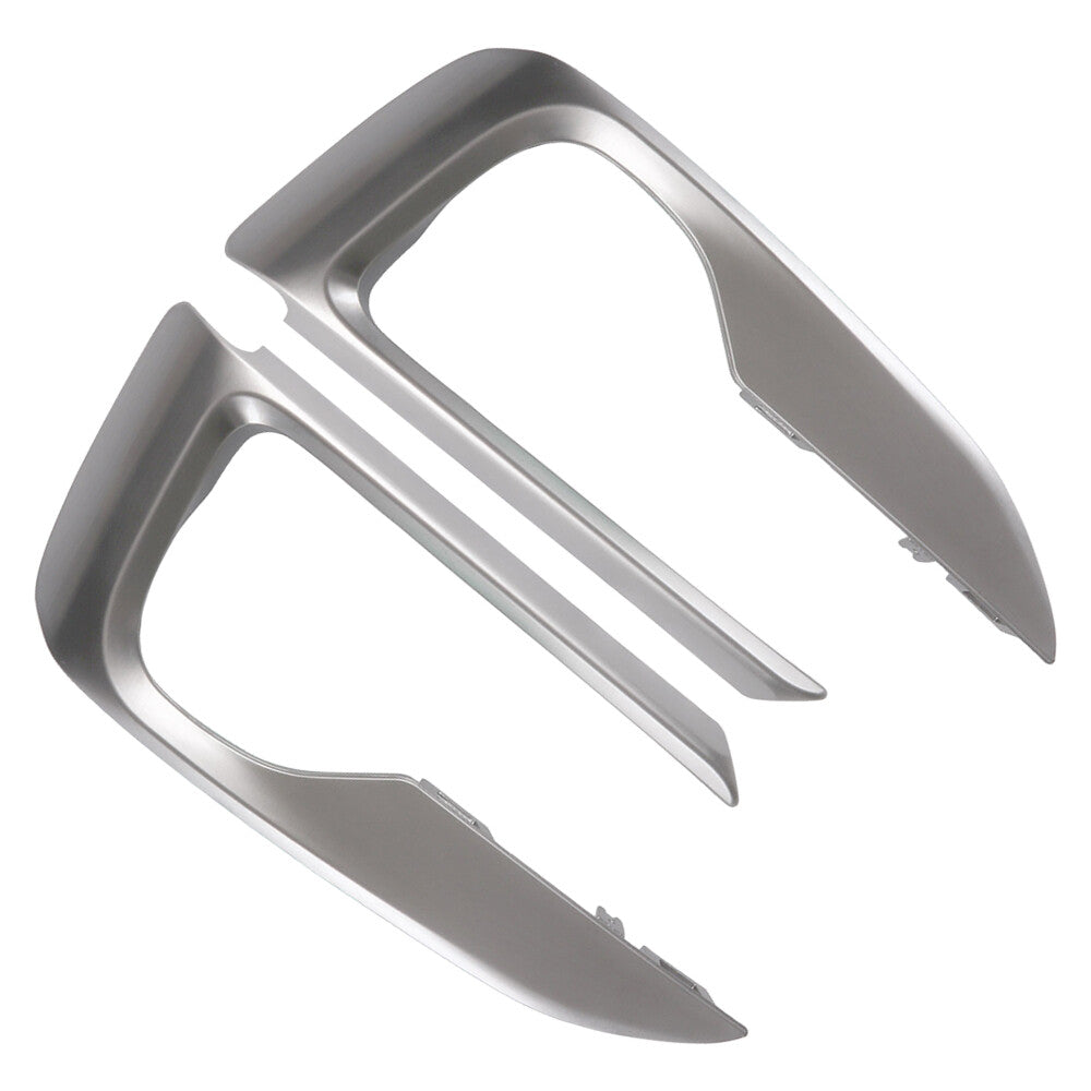 2Pcs Front Bumper Grille Trim Molding Right +Left Fits for BMW X6 F16 2015-19 Chrome