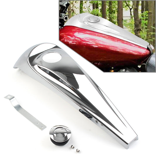 Gloss Dash Fuel Console Cover + Gas Tank Cap Fit for Harley Touring 08-22 09 Q