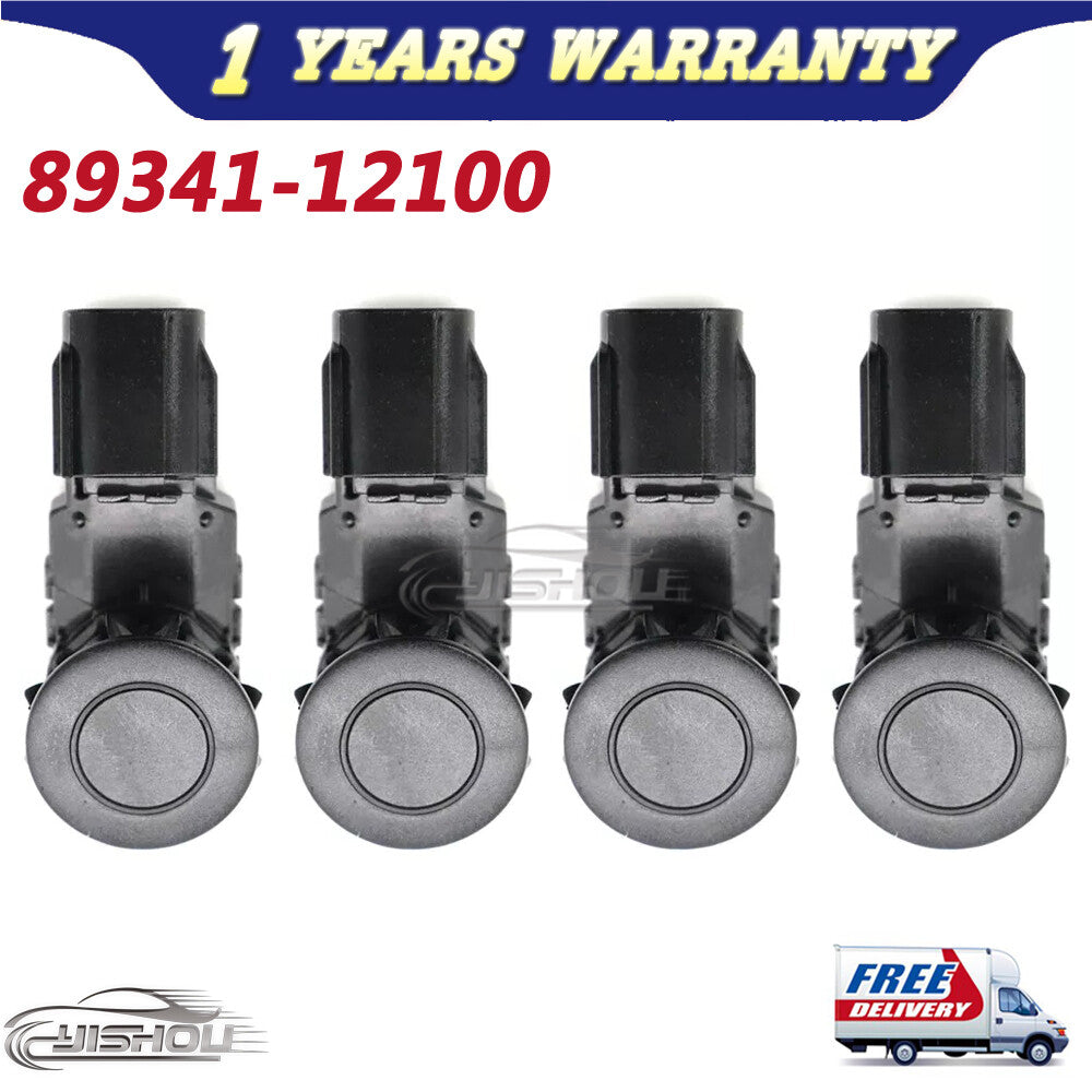 4x Black Bumper Parking Sensor 89341-0C010 For 2014-18 for Toyota RAV4 Tacoma Tundra Q