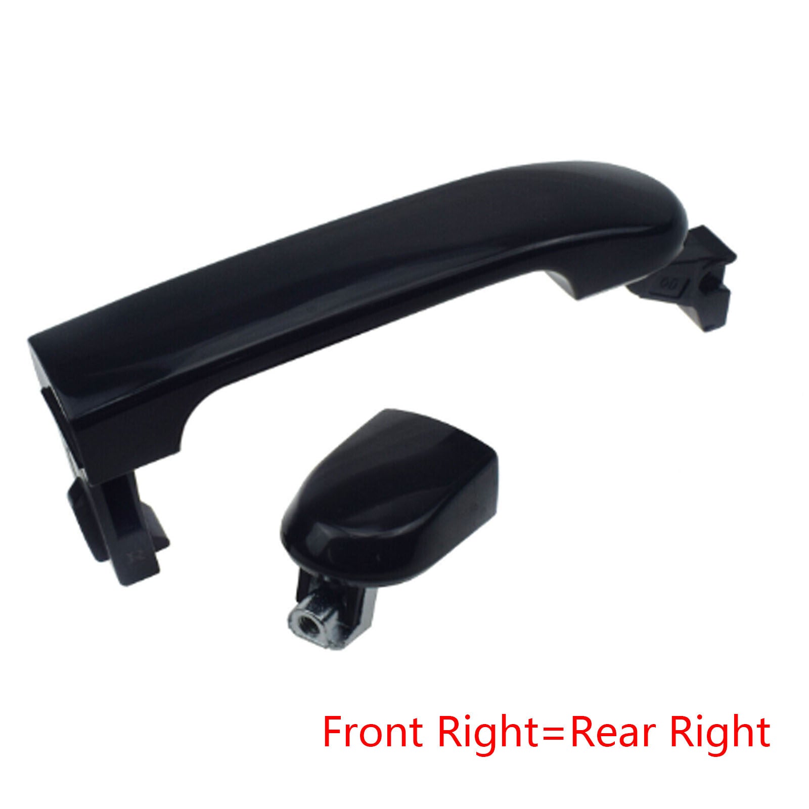 For 2007-12 for Versa Black Right Rear Passage Exterior Door Handle Right Hand - v