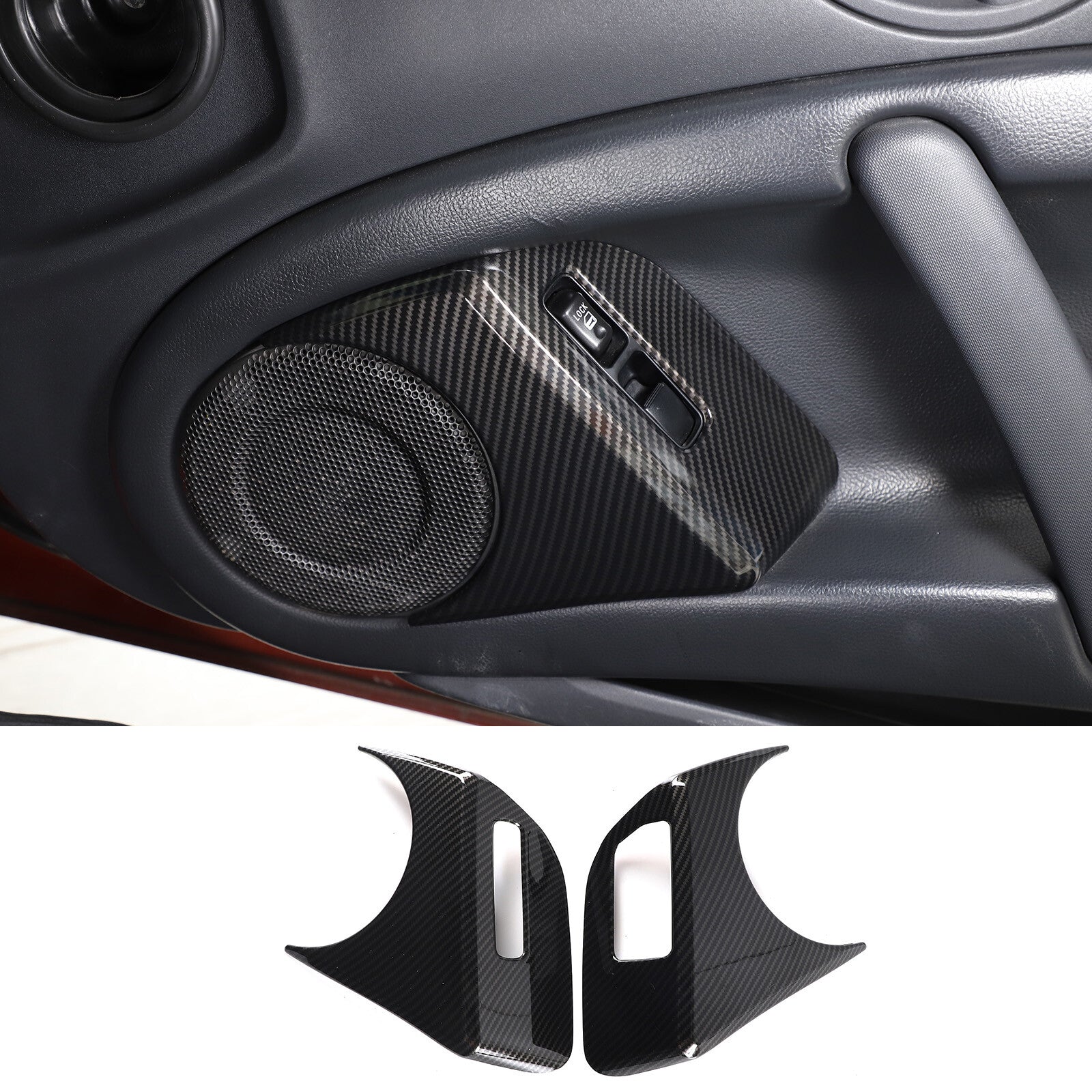 Red Electronic Handbrake Button Cover Trim for Tundrā Sequoi 2022 - 23 US- v