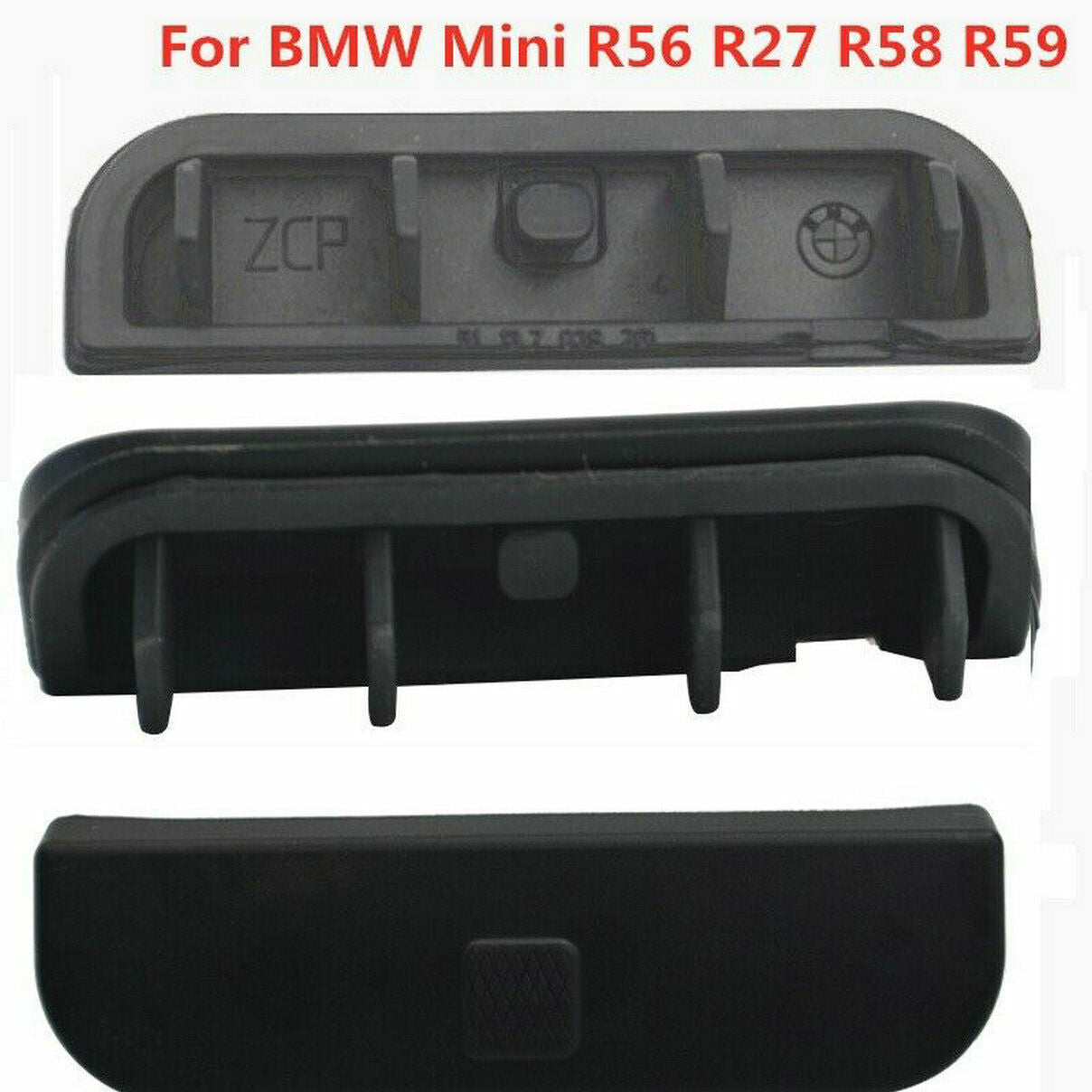 1 piece of black rubber button cover for tailgate handle switch on for MINI R56 R27 R58 R59 - n