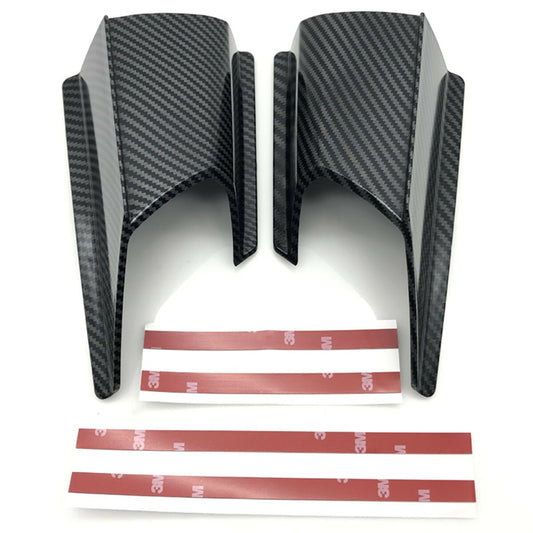 2Pcs Motorcycle Winglets Side Spoiler Front Fairing Wing Tip Cover Trim Parts Q