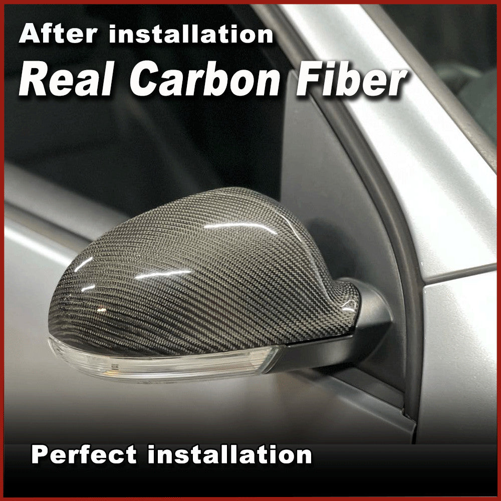 for VW for Golf 5 MK5 GTI R32 2003-09 REAL Carbon Side Mirror Cover Replacement Trim
