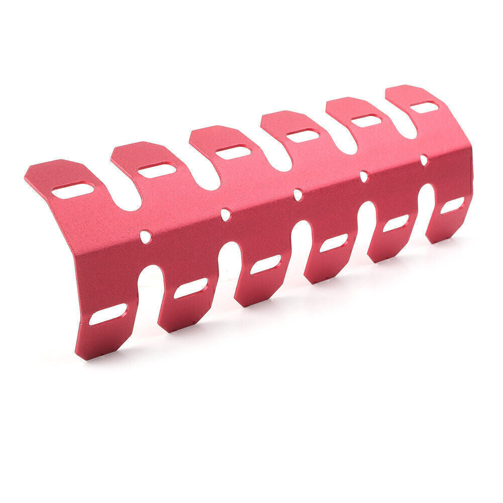 Red Motorcycle Exhaust Muffler Pipe Heat Shield Cover Heel Guard Fit Dirt Bike Q