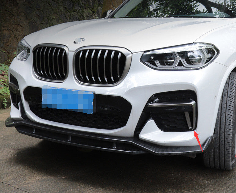 Front Fog Light Frame Cover Grille Fit for BMW X3 X4 G01 G02 2018 2019 2020 2PCS