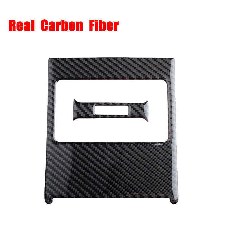 Carbon fiber car rear air vent socket panel decorative sticker for C W204 2007-14 n