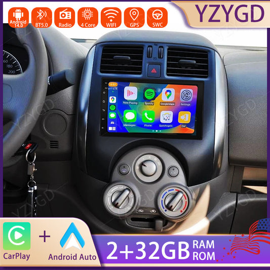 7 Android Carplay for Nissan Versa 2012-2019 Car Stereo Radio GPS WIFI Screen