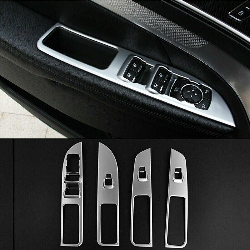 for ford  Explorer 2016-2020 Matte Chrome Window Lift Switch Button Moulding Trim