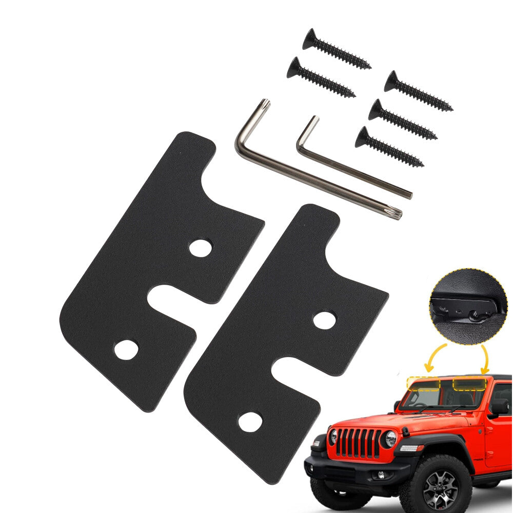 2-Piece Sun Visor Repair Kit with Full Coverage Sun Visor Clips for Jeep for Wrangler (2018-23)