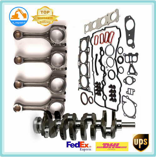 Engine Crankshaft 4PC Connecting RodCylinder Gasket Kits for Hyundai for Kia 2.4L