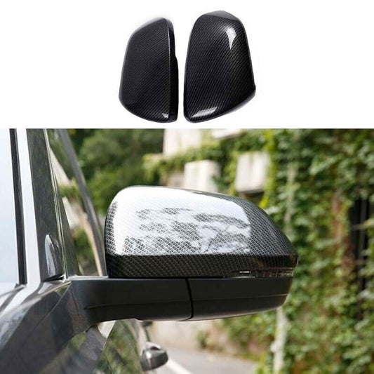 for Volkswagen Atlas 17-23 Carbon Fiber Exterior Side Rearview Mirror Cover Trim