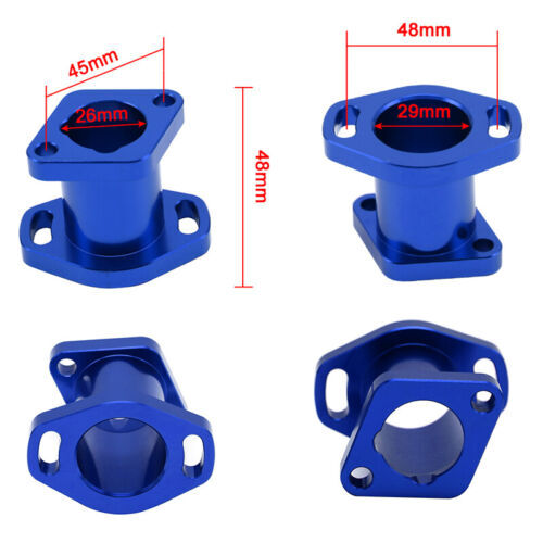 CNC Intake Manifold Carburetor Adapter Engine Connector For VM22 PZ19 PZ26 Carb Q