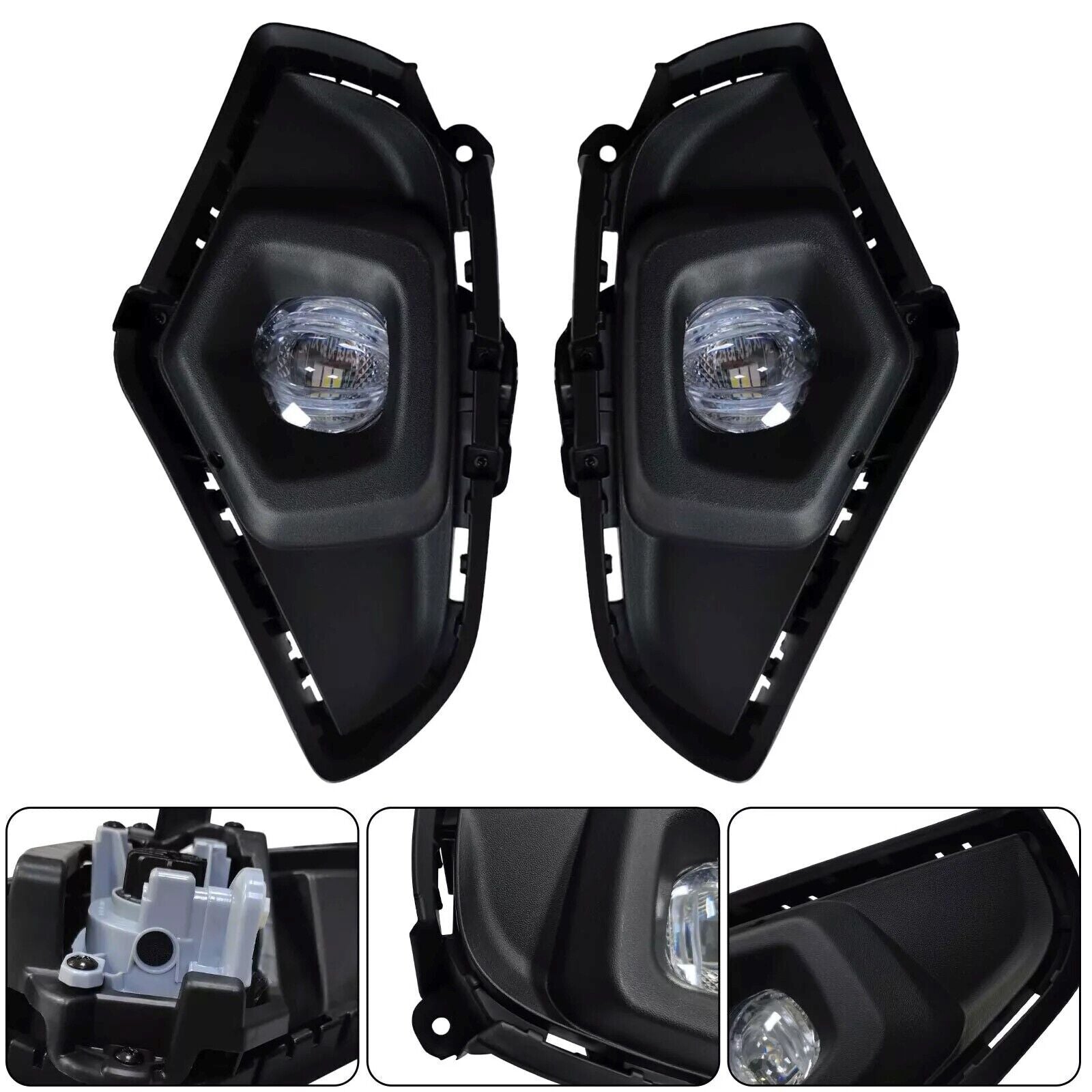 1 Dual LED Yellow Fog Light for 2019-2024 for Toyota Rav4 with Wiring and Switch