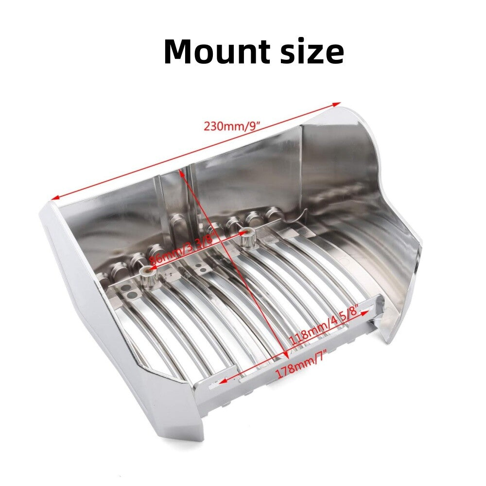 Chrome oil cooler protective cover for Harley Touring Electra Glide Road Glide 2017 - 2022 - n