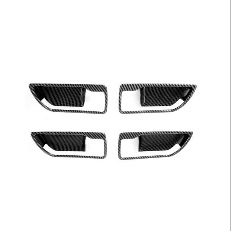 for Toyota Highlander 20-2024 Carbon Fiber 4X Inner Door Handle Bowl Cover Trim